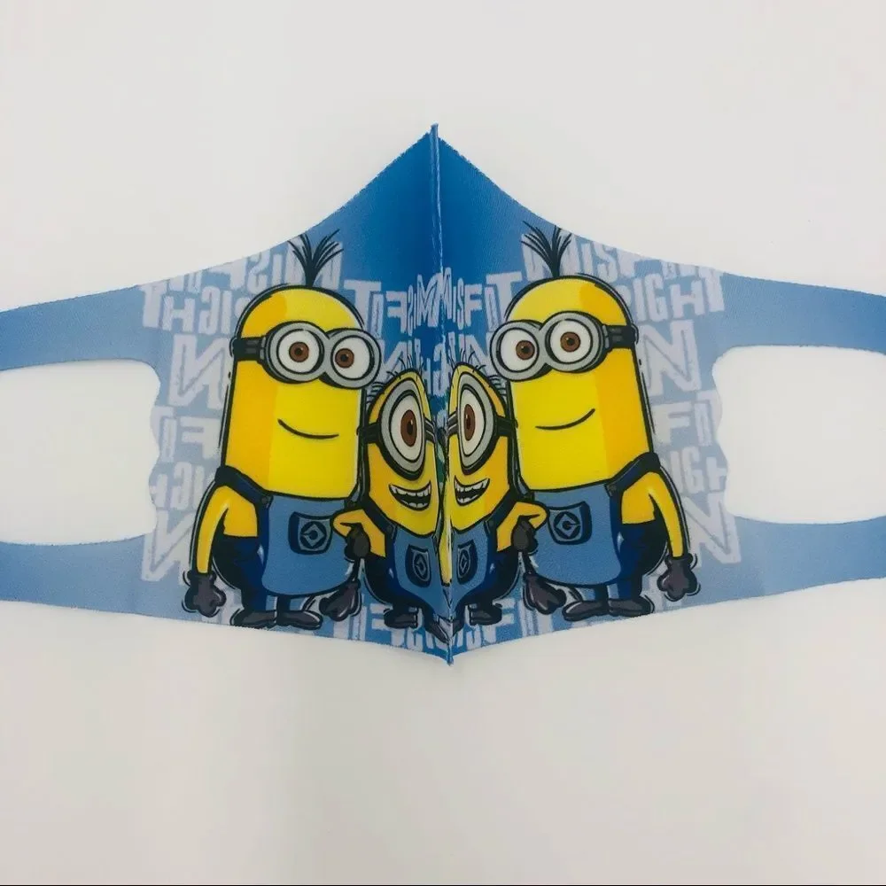 Brand New Kids Minions  Reusable‎ Face Mask Material Ice Silk